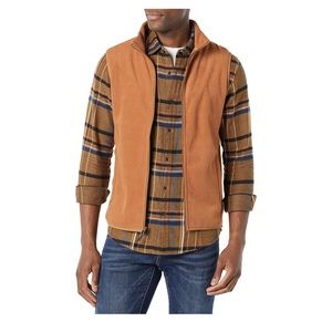 Amazon Essentials Men's Full-Zip Polar Fleece Vest
